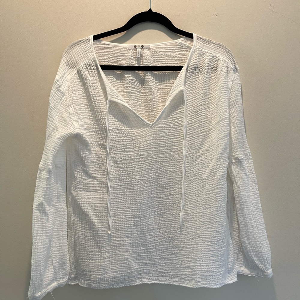 Cotton Waffle Weave Tunic by Three Dots